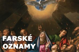 Farské oznamy nedeľa Zoslania Ducha svätého