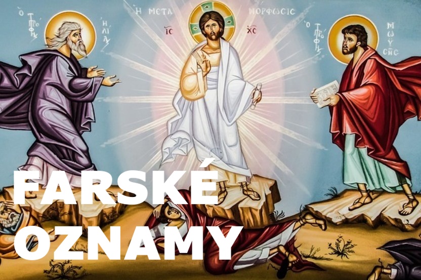 Farské oznamy na 18. nedeľu cez rok