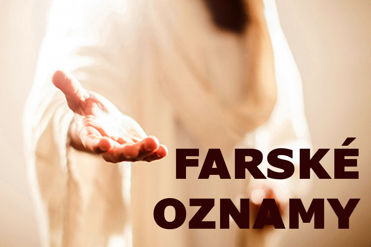 Farské oznamy 5. veľkonočná nedeľa 2025