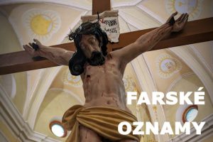 Farské oznamy na 5. veľkonočnú nedeľu