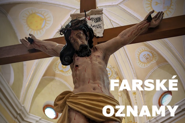 Farské oznamy na 5. veľkonočnú nedeľu